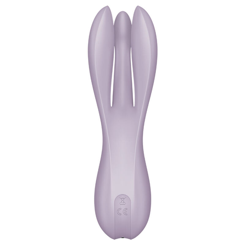 Vibrateur Threesome 2 à trois bras flexibles — détail texture surface