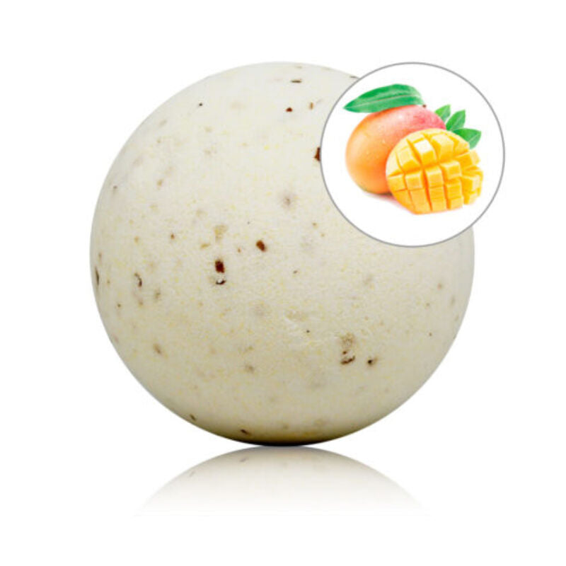 Bombe de bain parfumée mangue aux pétales de rose — vue principale