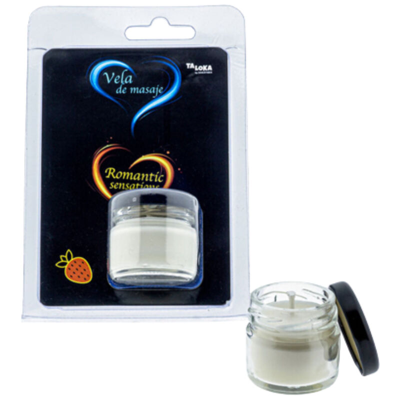 Bougie de massage parfum fraise — vue principale