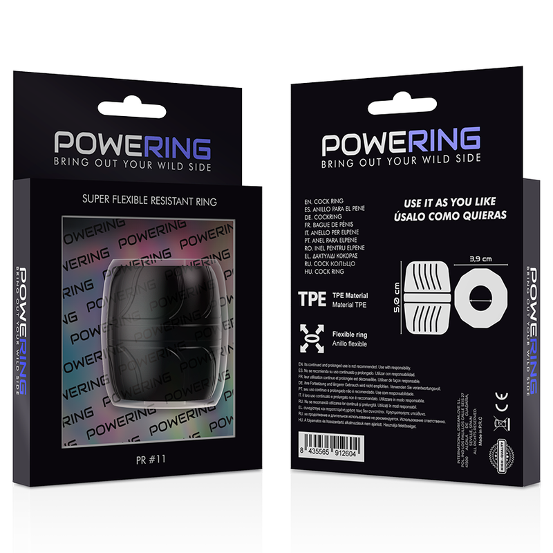 Anneau pénien flexible base et testicules — emballage produit