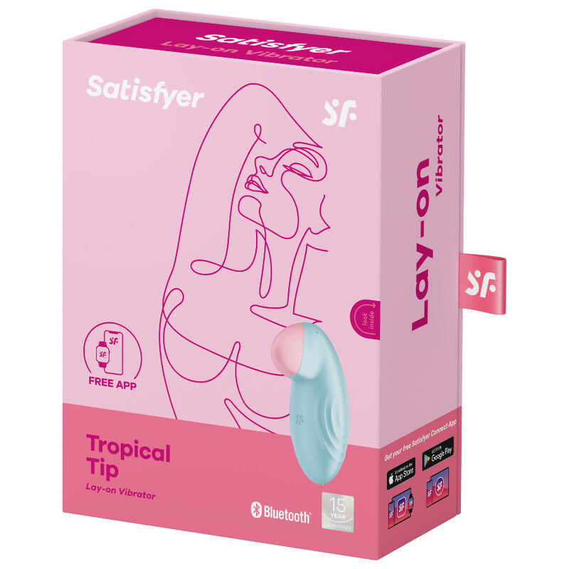 Vibrateur clitoridien Satisfyer Tropical Tip silicone — détail texture surface