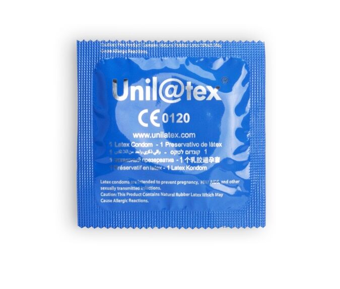 Préservatifs Unilatex lisses lubrifiés 144 unités — détail produit