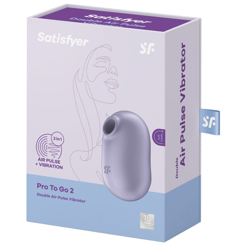 Stimulateur clitoridien double air pulse Pro To Go 2 — détail texture surface