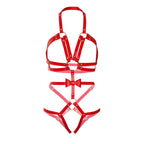 leg avenue kink harnais cloute o ring teddy taille s rouge