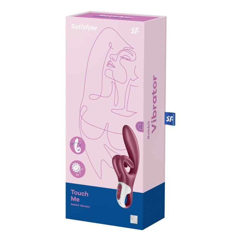 Vibromasseur lapin Touch Me silicone médical — détail texture surface