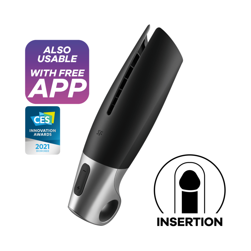 Masturbateur automatique connecté en silicone — vue principale