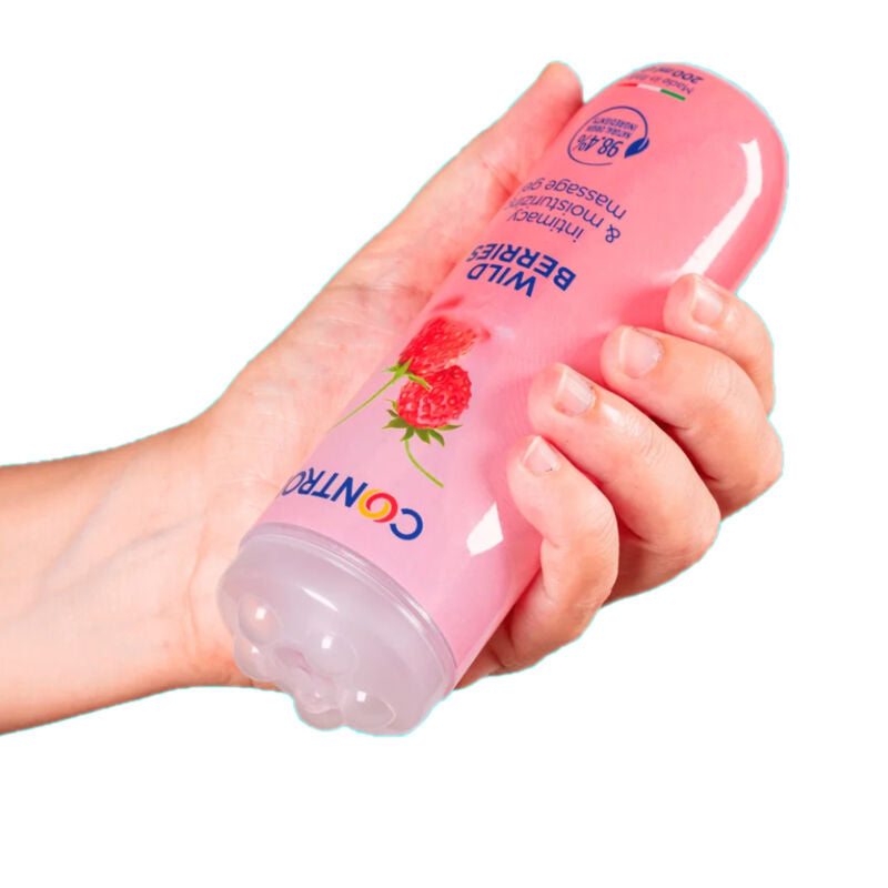 Gel de massage 3 en 1 baies sauvages — vue de profil