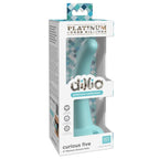 Gode en silicone platine avec ventouse — détail texture surface