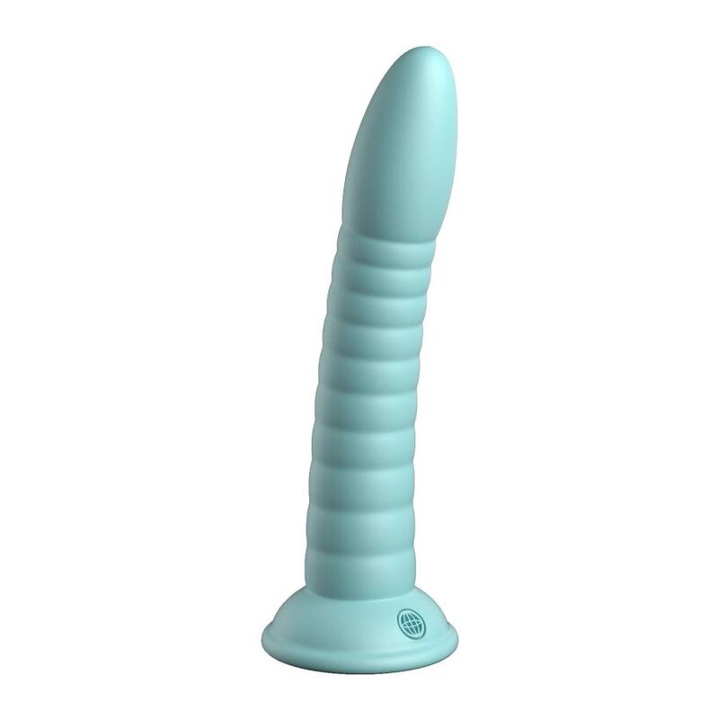 Gode silicone Dillio Platinum vert — détail produit