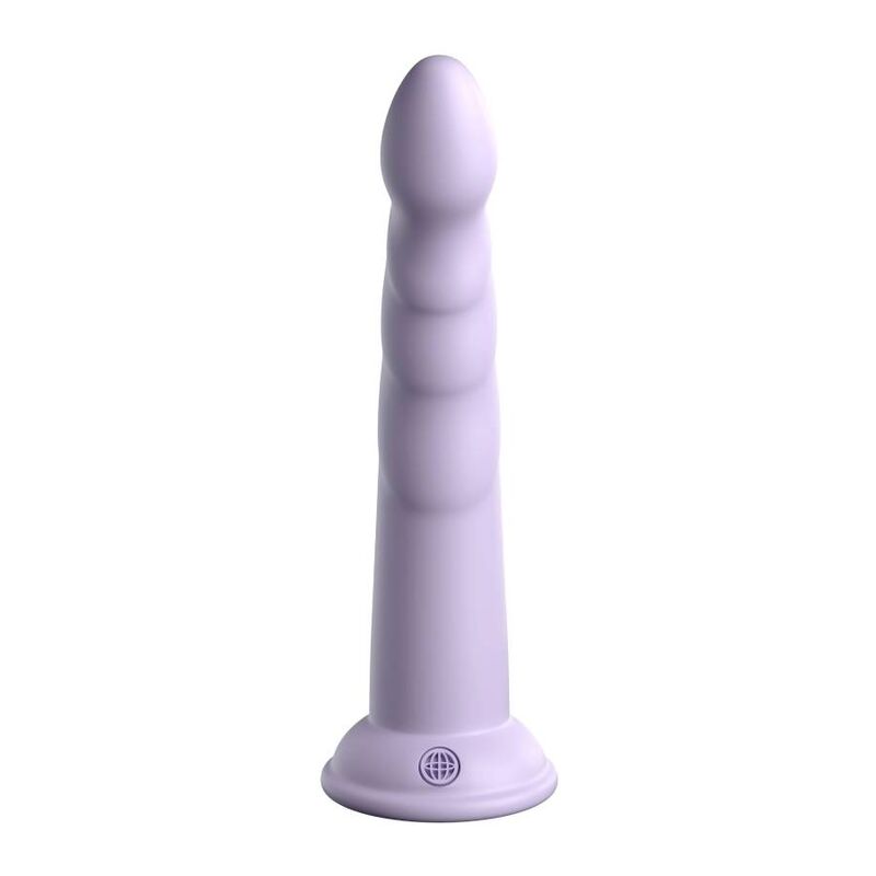 Gode Slim Seven silicone durci au platine avec ventouse — comparatif dimensionnel