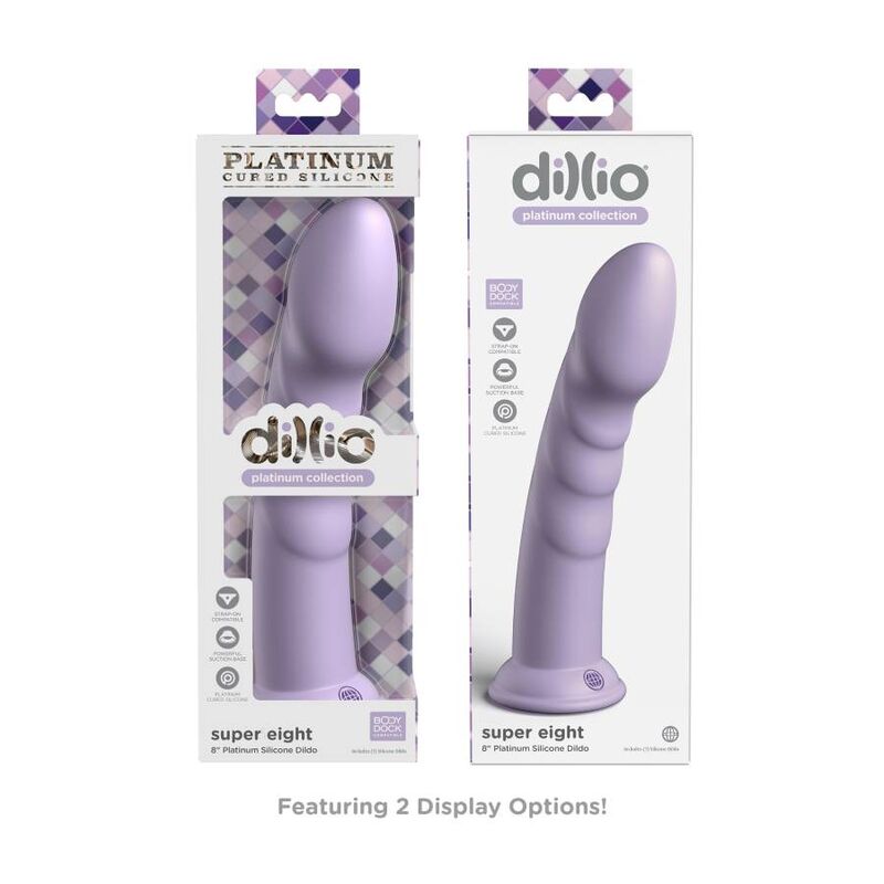 Gode Dillio Platinum silicone violet — détail produit
