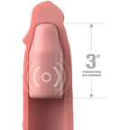 fantasy x tensions pipedreams manche 22 86 cm plug 7 62 cm remote skin