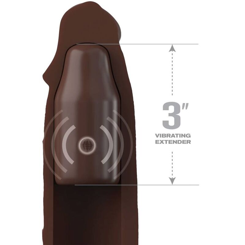 fantasy x tensions pochette pipedreams 22 86 cm plug 7 62 cm telecommande marron