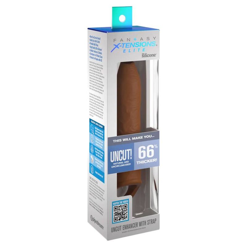 Manchon pénien silicone avec sangle testiculaire — détail produit