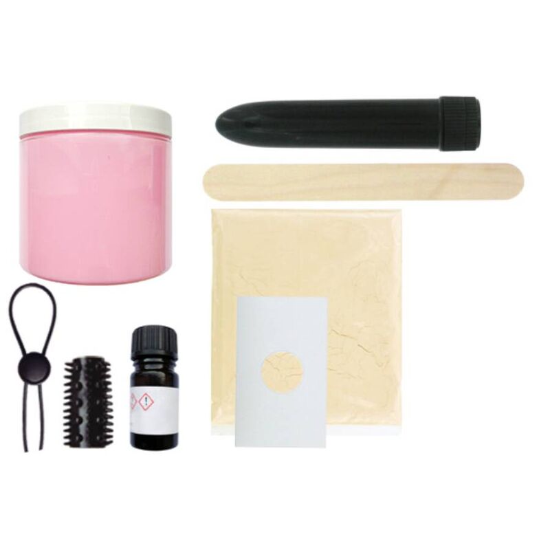 Kit de moulage pénis avec vibrateur — vue de profil