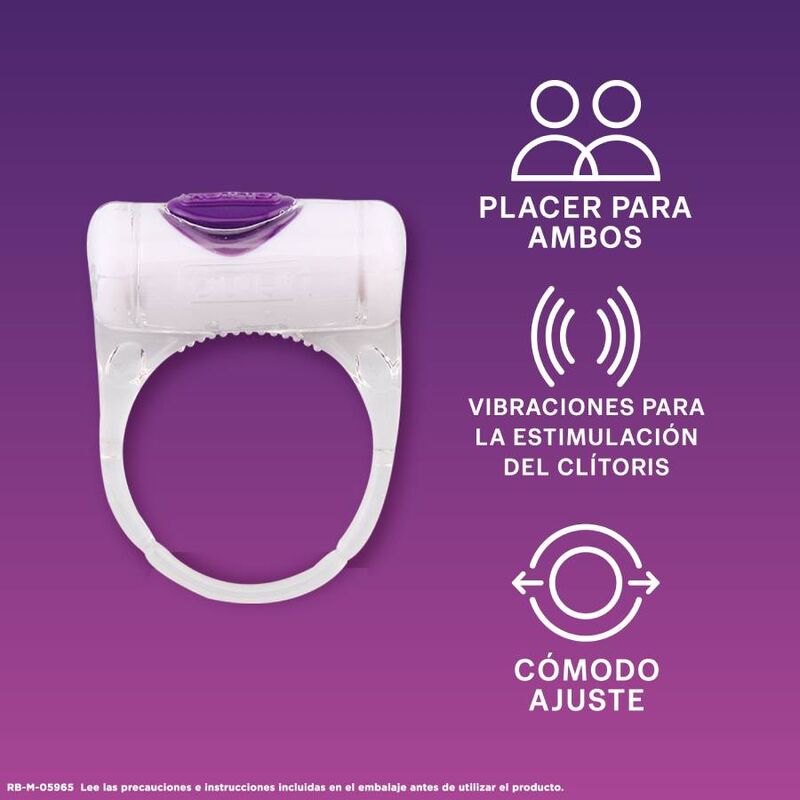 Anneau vibrant pour préliminaires et rapport — vue de dos
