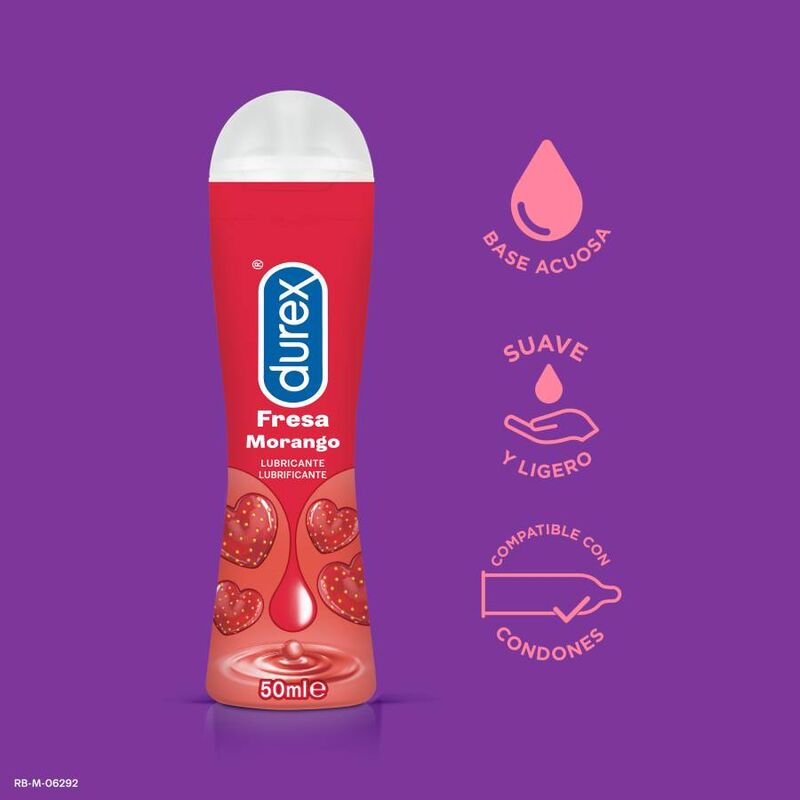 Lubrifiant comestible fraise 50 ml — détail produit