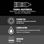 Préservatifs Durex Intense texturés x12 — vue de profil