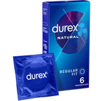 Préservatifs Durex Classique Naturel latex 6 unités — vue principale