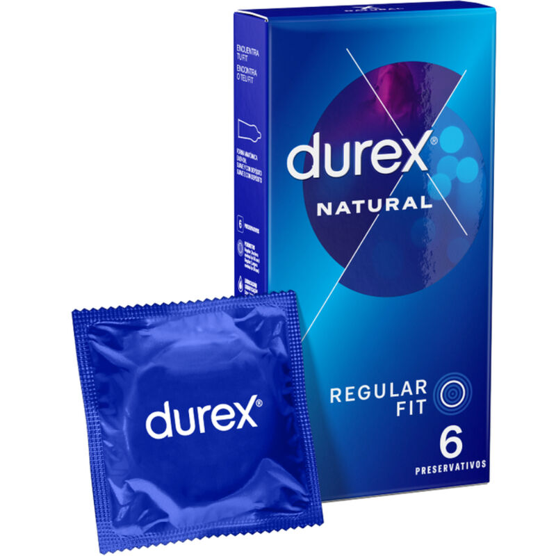 Préservatifs Durex Classique Naturel latex 6 unités — vue principale