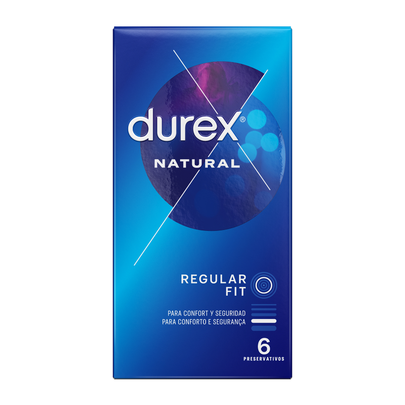 Préservatifs Durex Classique Naturel latex 6 unités — détail produit