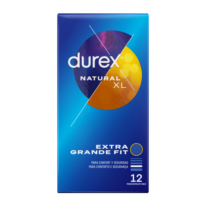 Préservatif XL latex naturel Durex — détail produit