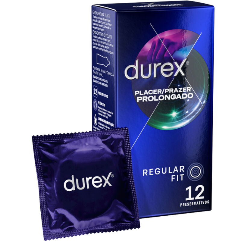 Préservatif retardant Durex Plaisir prolongé 12 unités — vue principale