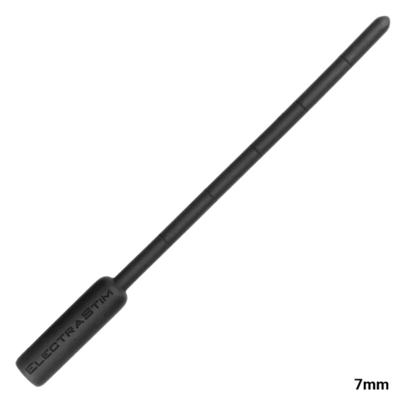 Sonde urétrale silicone conducteur électro — vue de profil