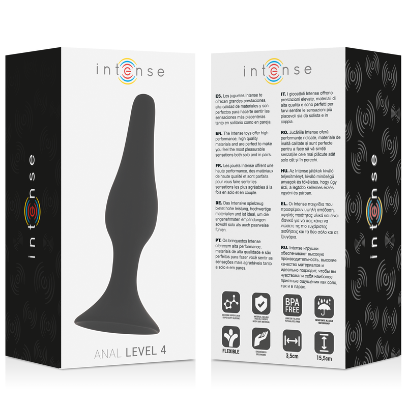 Plug anal Pipo en silicone conique Intense — finition matière 2