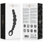 Chapelet anal à huit billes en silicone Intense — vue de dos