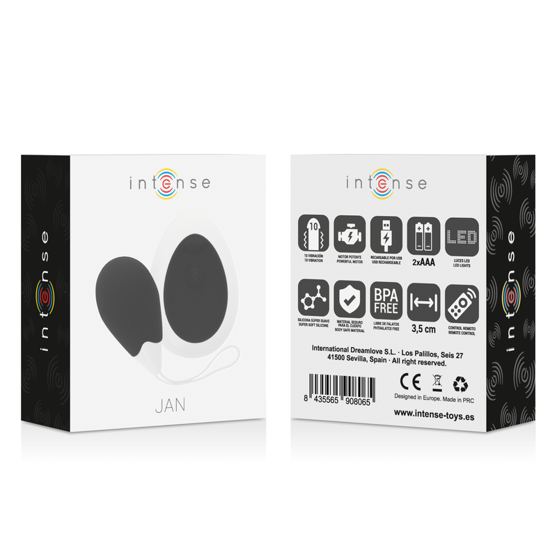 Intense vibrating egg with remote control