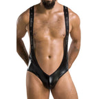 Body harnais homme Bruno noir — détail base ventouse