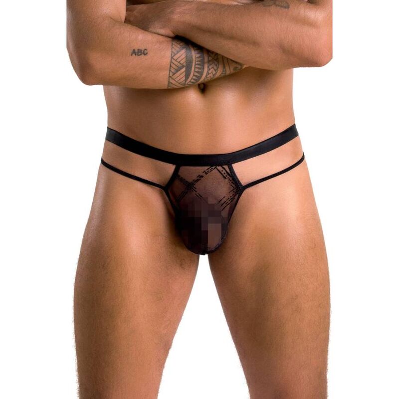 String homme sexy Collin noir — détail base