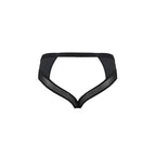 Jockstrap homme ouvert Tom polyuréthane noir — vue rapprochée