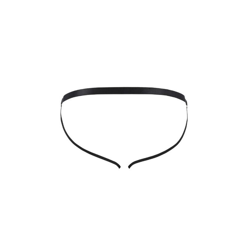 Jockstrap homme Luke polyuréthane noir — vue rapprochée