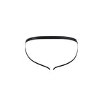 Jockstrap homme Luke polyuréthane noir — vue rapprochée