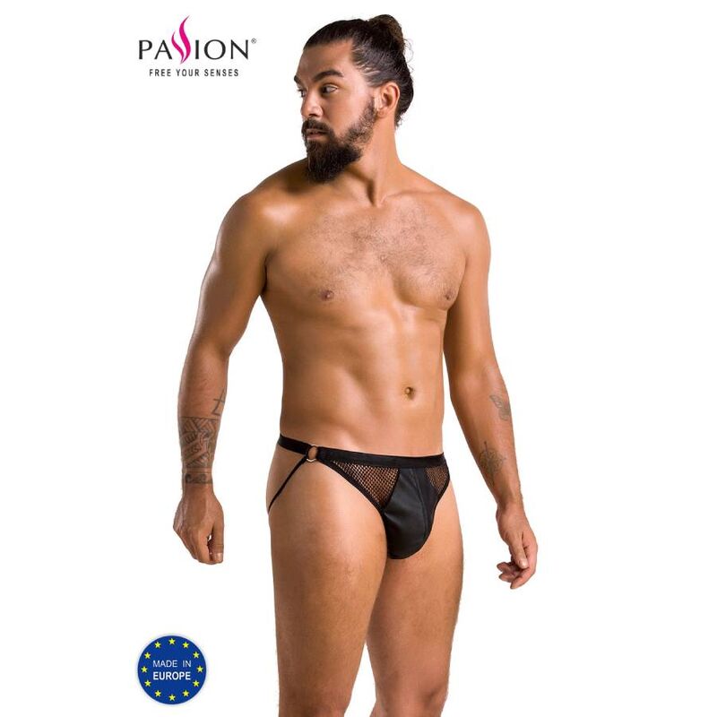 Jockstrap homme Luke polyuréthane noir — vue principale