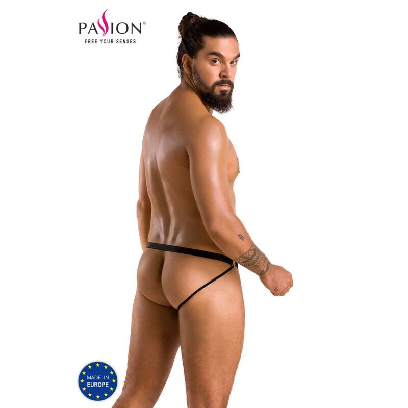 Jockstrap homme Luke polyuréthane noir — comparatif dimensionnel