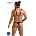 Ensemble Andrew Black polyuréthane homme — détail produit