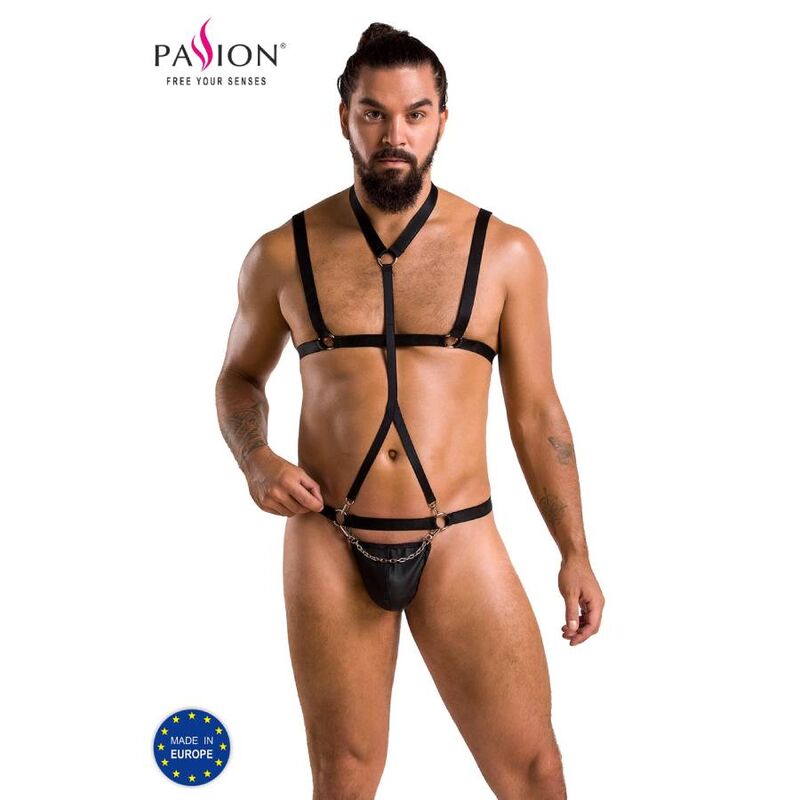 Ensemble Andrew Black polyuréthane homme — vue principale