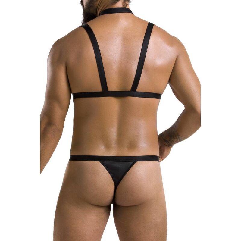 Ensemble Andrew Black polyuréthane homme — vue de dos