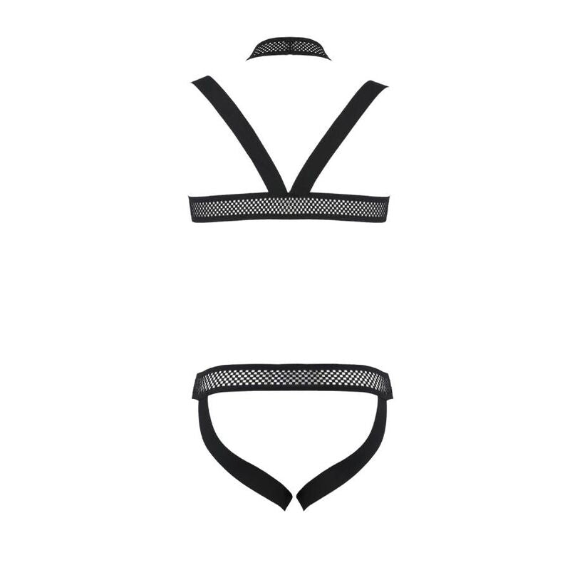 Ensemble harnais homme simili cuir Jacob noir — angle alternatif