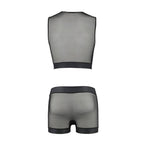 Ensemble homme effet cuir William — vue rapprochée