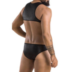 Harnais corps homme effet cuir Adam — vue de dos