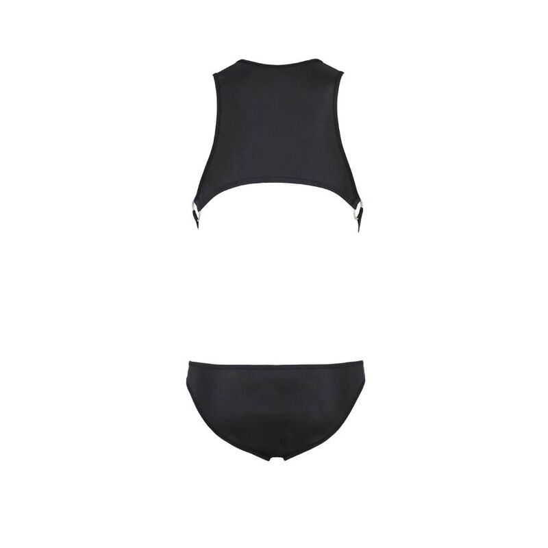 Harnais corps homme effet cuir Adam — angle alternatif