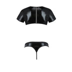 Ensemble harnais homme maille extensible Peter noir — angle alternatif
