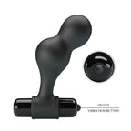 Plug anal vibrateur silicone noir 10 modes — comparatif dimensionnel