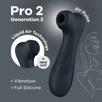 Stimulateur clitoridien Pro 2 Génération 3 Liquid Air — finition matière