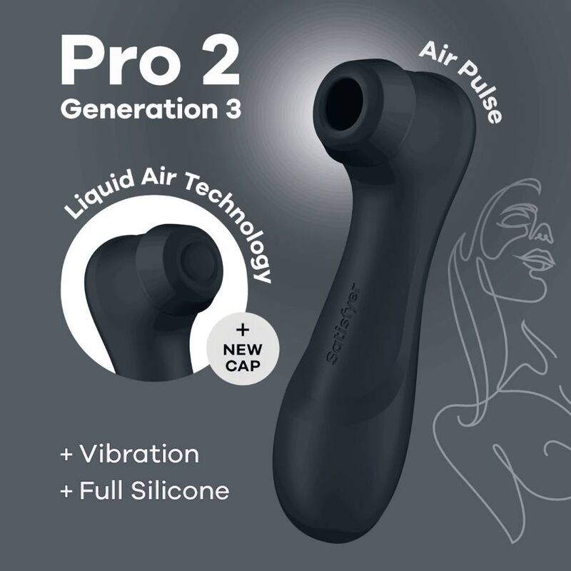 Stimulateur clitoridien Pro 2 Génération 3 Liquid Air — finition matière
