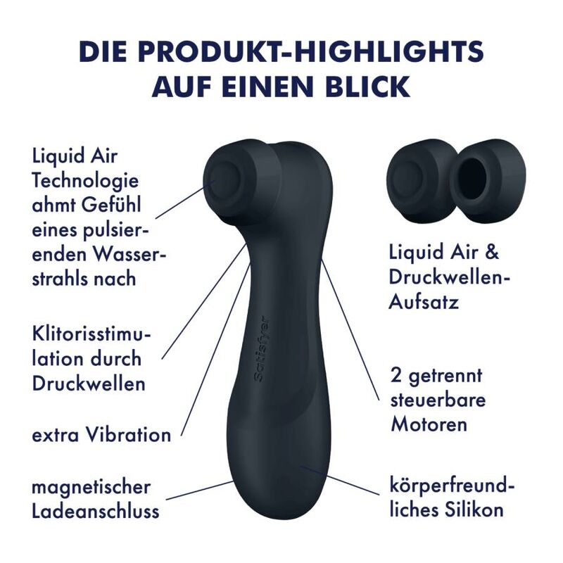 Stimulateur clitoridien Pro 2 Génération 3 Liquid Air — angle alternatif